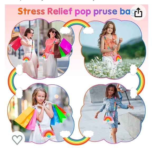NWT Rainbow 🌈 fidget/pop it purse - Picture 3 of 8